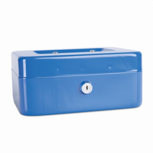 Kasetka na pieniądze DONAU średnia 200x90x160mm niebieska 5232001PL-10