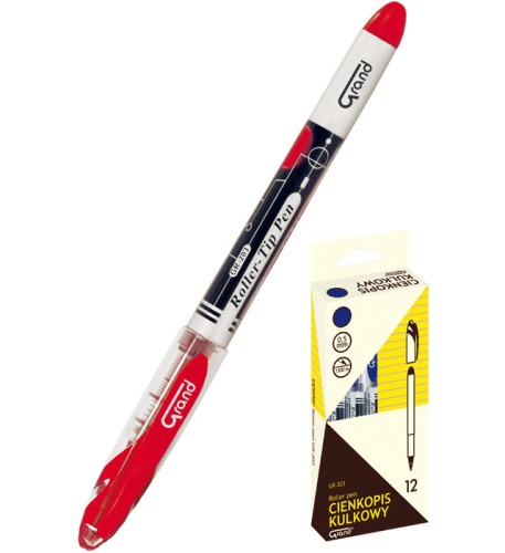 Cienkopis kulkowy GRAND GR-203 czerwony
