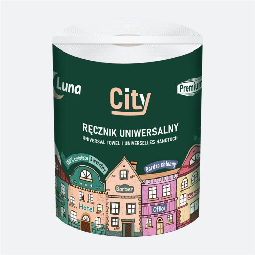 RĘCZNIK MEGA BIAŁY 3-W UNIWERSALNY Luna City (folia)
