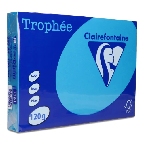 Papier ksero Trophee A4 120g 1291 błękit karaibski