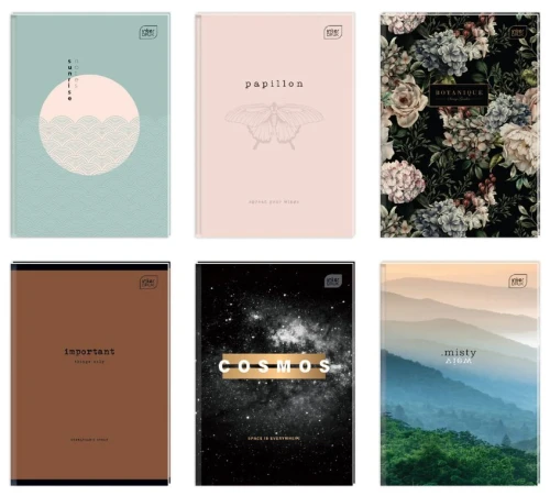 Brulion A4  96 kartek w kratkę M 70g twarda oprawa INTERDRUK