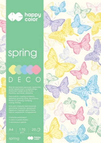 BLOK DECO A4 7842 2030-CA 20K 170G CANDY 5KOL. HAPPY COLOR 