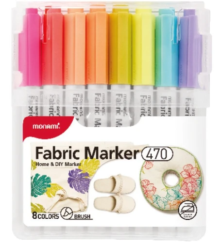 Markery do tkanin Fabric Marker 470 Set B 8 kol. MonAmi (2050005526) 170-2785