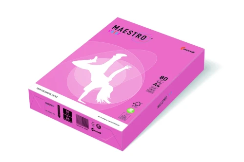 Papier ksero MAESTRO color A4 80g flamingo 941-OPI74A80S Pastel
