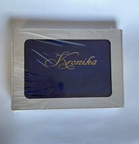 Kronika A4 pozioma 160K szyta granat KRON8 Barbara