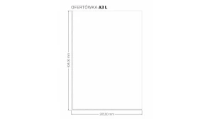 Ofertówka A3 twarda "L" 10 szt. PVC 150mic OF-80-01 przezroczysta BIURFOL