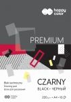 Blok techniczny czarny A4 10k 220g PREMIUM 3722 2030-9 HAPPY COLOR