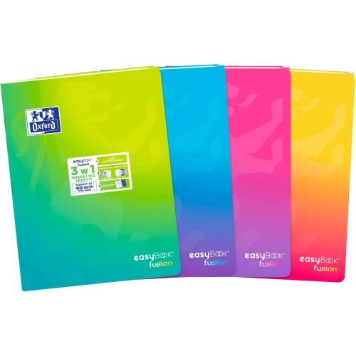 Zeszyt OXFORD easyBook Fusion A5 60 kartek w kratkę okładka PP 400208071