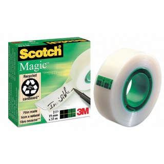 Taśma biurowa SCOTCH® Magic™ (810) matowa 19mm x 33m w pudełku 3M-70005242196