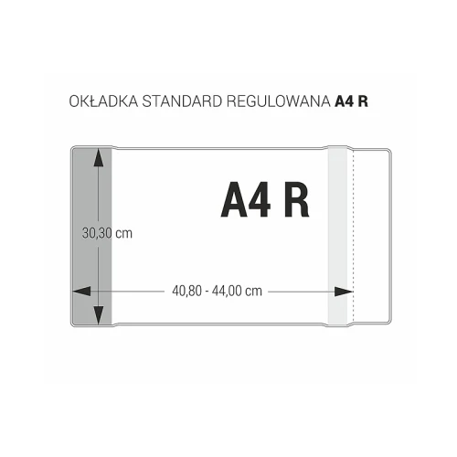 Okładka regulowana A4 R - 303 OZK-46 kolorowe marginesy 303 x 408 - 440 BIURFOL