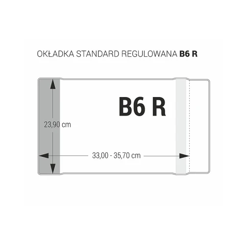 Okładka regulowana B6 R - 239 OZK-42 kolorowe marginesy 239 x 330 - 357 BIURFOL