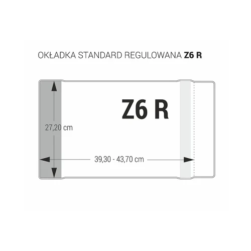 Okładka regulowana Z6 R - 272 OZK-40 kolorowe marginesy 272 x 393 - 437 BIURFOL