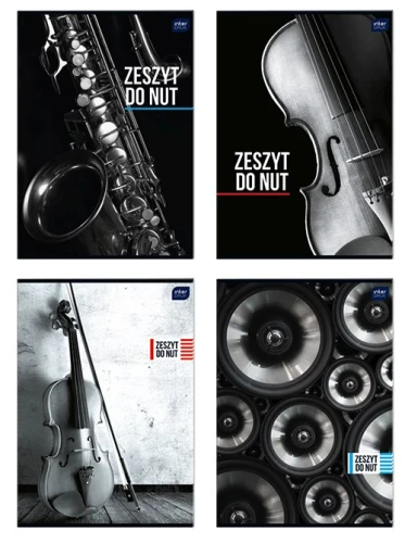 Zeszyt do nut A4 16 kartek pionowy INTERDRUK