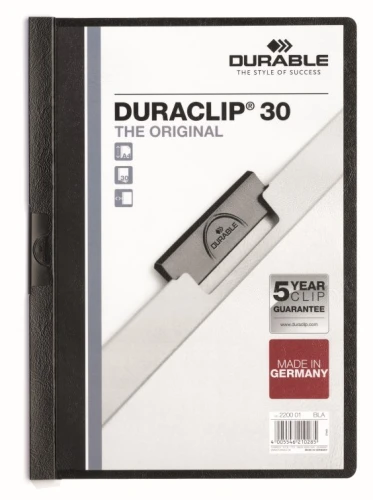 SKOROSZYT ZACISKOWY 30K 220001 CZARNY DURACLIP DURABLE 