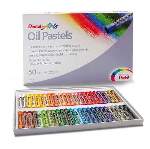 KREDKI PASTELE OLEJNE 50 KOLORÓW PHN-50 PENTEL ARTS