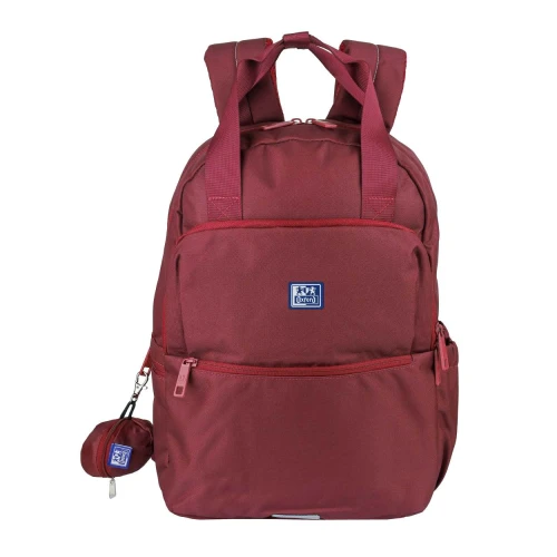 Plecak szkolny OXFORD B-Ready z rączką bordowy 400204950