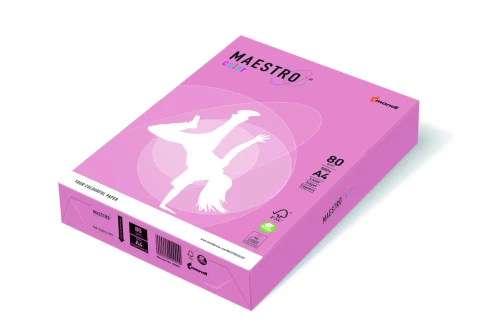 Papier ksero MAESTRO color A4 80g różowy 941-PI25A80S Pastel