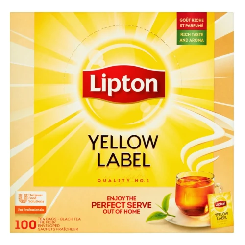 HERBATA LIPTON EKSPRESOWA CZARNA 100 torebek YELLOW LABEL