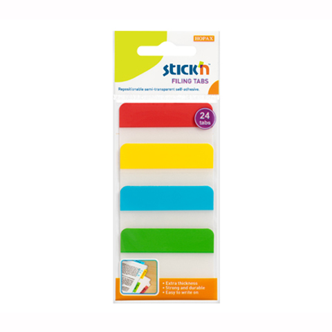 ZAKŁADKI INDEKSUJĄCE PP KPL.4KOL.21608 38X51MM A"30 DO ARCHIWIZACJI Stickn