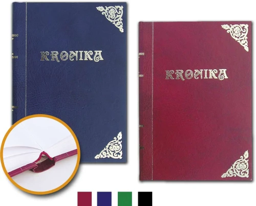 Kronika A4 pionowa 160K szyta czarna KRO9 Barbara