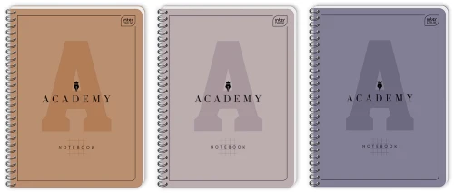 Kołozeszyt A4 100 kartek w kratkę 90g ACADEMY INTERDRUK