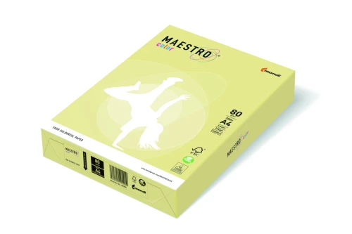Papier ksero MAESTRO color A4 80g żółty 941-YE23A80S Pastel