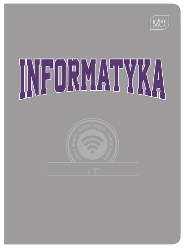 ZESZYT TEMATYCZNY INTERDRUK A5 60 KARTEK W KRATKĘ INFORMATYKA HYBRID FSC ZE60#INFFSC