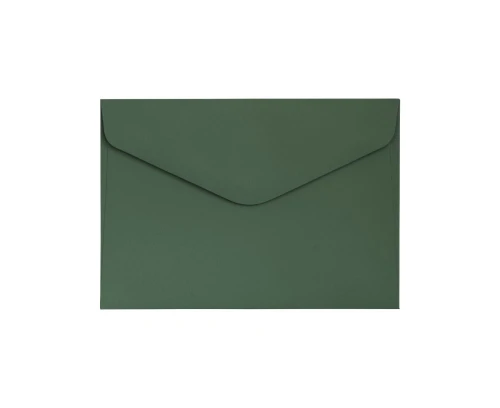 Koperty ozdobne C6 10 szt. Gładki zielony ciemny K. 120g 282210 Galeria Papieru