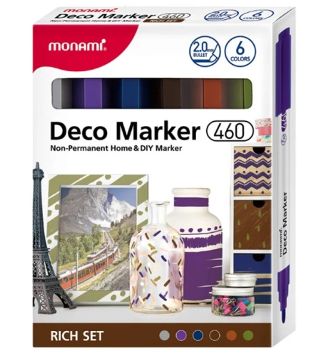 Markery akrylowe Deco Marker B 460 6 kol. Rich MonAmi (2080001504) 160-2469