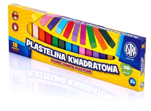Plastelina 18 kolorów kwadratowa 83814904 ASTRA