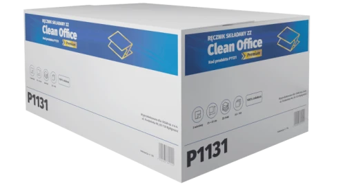 RĘCZNIK SKŁ.ZZ BIAŁY A150 /20/ P1131 Clean Office PREMIUM 25x23cm 2W CELULOZA 100%