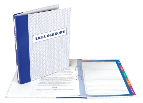 Akta osobowe segregator A4/40mm 2R 44040 szerokie FILE