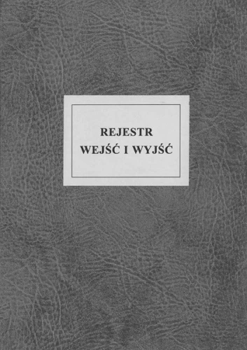 Rejestr wejść i wyjść A4 96 kartek 02278 (oprawa introligatorska) TYPOGRAF