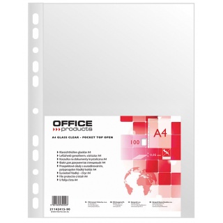 Koszulki A4 100 szt. przezroczyste folia 50mic 21142415-90 OFFICE PRODUCTS