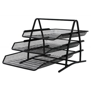 Zestaw na biurko Q-CONNECT Office Set metalowy 3 szufladki czarny KF00823