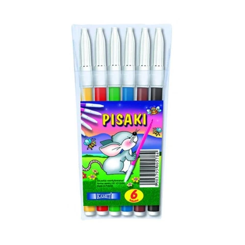 Flamastry KAMET 6 kolorów