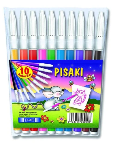 Flamastry KAMET 10 kolorów