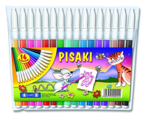 Flamastry KAMET 16 kolorów