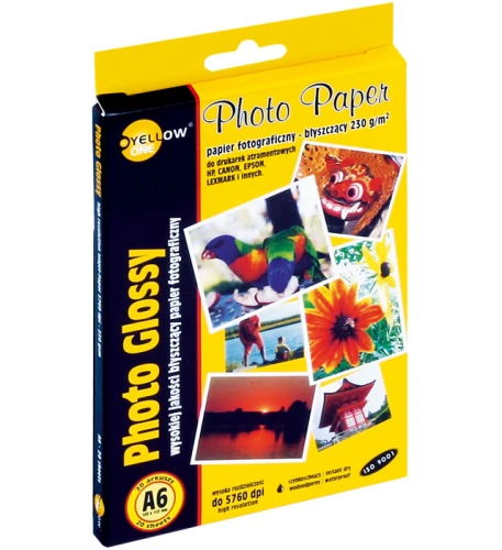 Papier fotograficzny A6 230g 20 ark. 6G230 150-1182 YELLOW ONE błyszczący