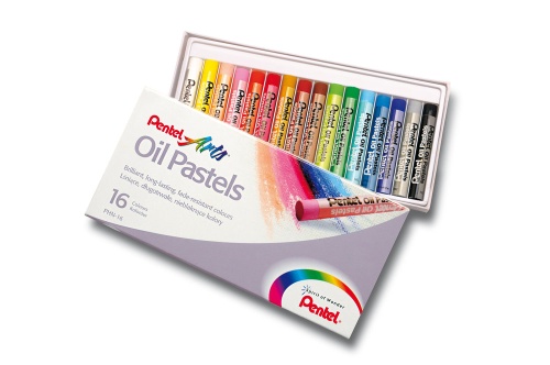 KREDKI PASTELE OLEJNE 16 KOLORÓW PHN-16 PENTEL ARTS