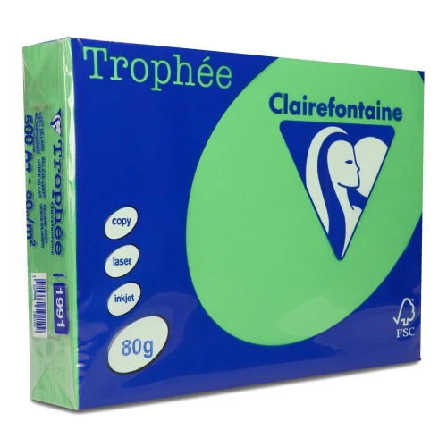 Papier ksero Trophee A4  80g 1991 zieleń bilardowa