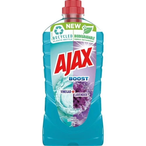 Płyn uniwersalny Ajax 1L Boost ocet+lawenda (turkusowy)