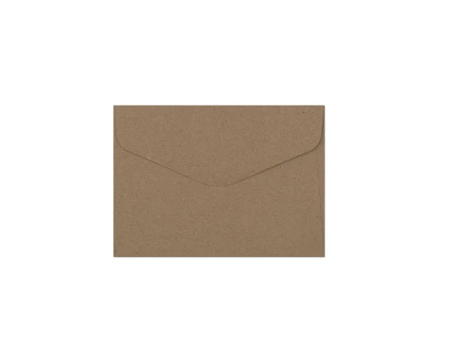 Koperty ozdobne B7 10 szt. Kraft ciemnobeżowy 120g 280523 Galeria Papieru