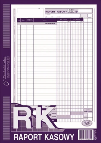 RAPORT KASOWY A4 RK 410-1 M&P 80K/S
