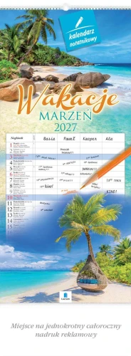 KALENDARZ NOTATNIKOWY WN03 WAKACJE MARZEŃ LUCRUM