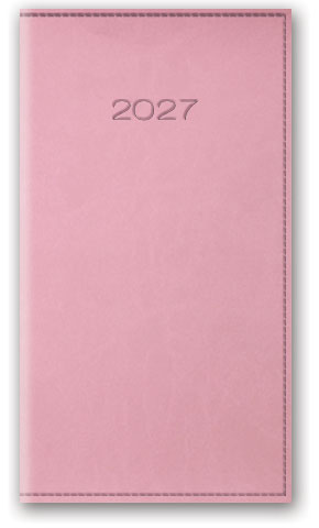 KALENDARZ NOTESOWY 80X150 11T-18-V PUDROWY RÓŻOWY LUCRUM