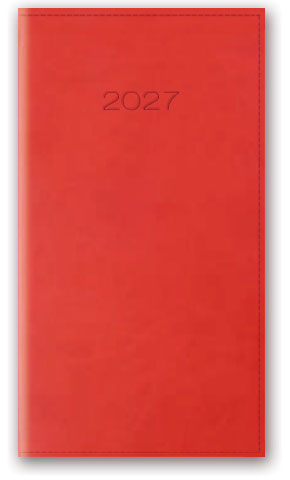 KALENDARZ NOTESOWY 80X150 11T-09-V CZERWONY LUCRUM