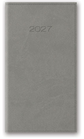 KALENDARZ NOTESOWY 80X150 11T-08-V SZARY LUCRUM