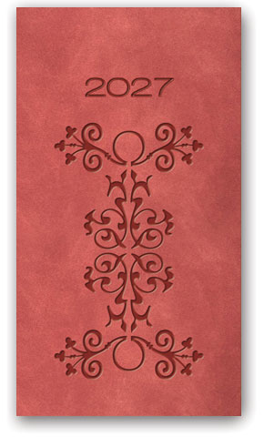 KALENDARZ NOTESOWY 80X150 11TR-25-V Relief CEGLASTY LUCRUM