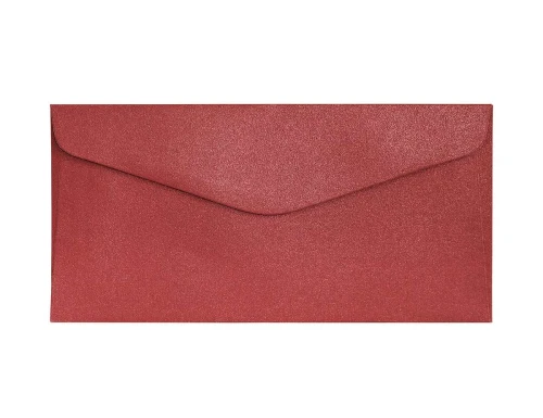 Koperty ozdobne DL 10 szt. Pearl czerwony K. 150g 280138 Galeria Papieru